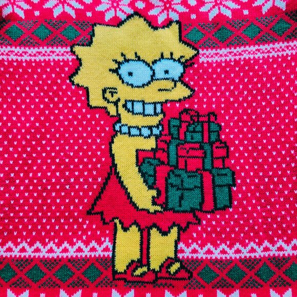 Lisa Simpson Ugly Christmas Sweater - Women’s Size Large - Excellent Condition - Picture 6 of 6